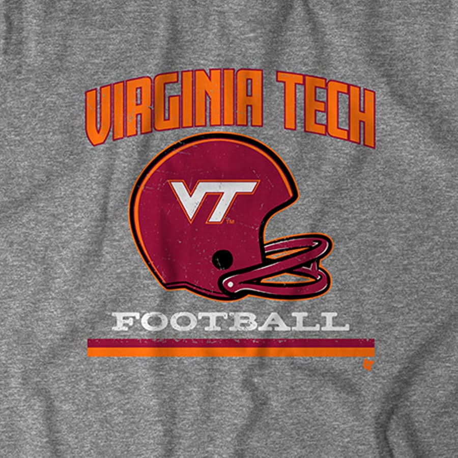 Virginia Tech: Vintage Football Helmet Shirt Virginia Tech: Vintage Football Helmet Shirt