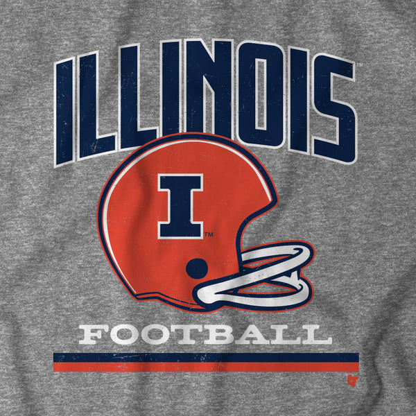 Illinois: Vintage Football Helmet