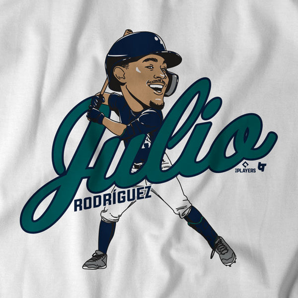 Julio Rodriguez: Caricature, Adult T-Shirt / Small - MLB - Sports Fan Gear | breakingt