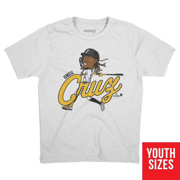 Oneil Cruz: Caricature, Youth T-Shirt / Small - MLB - Sports Fan Gear | breakingt