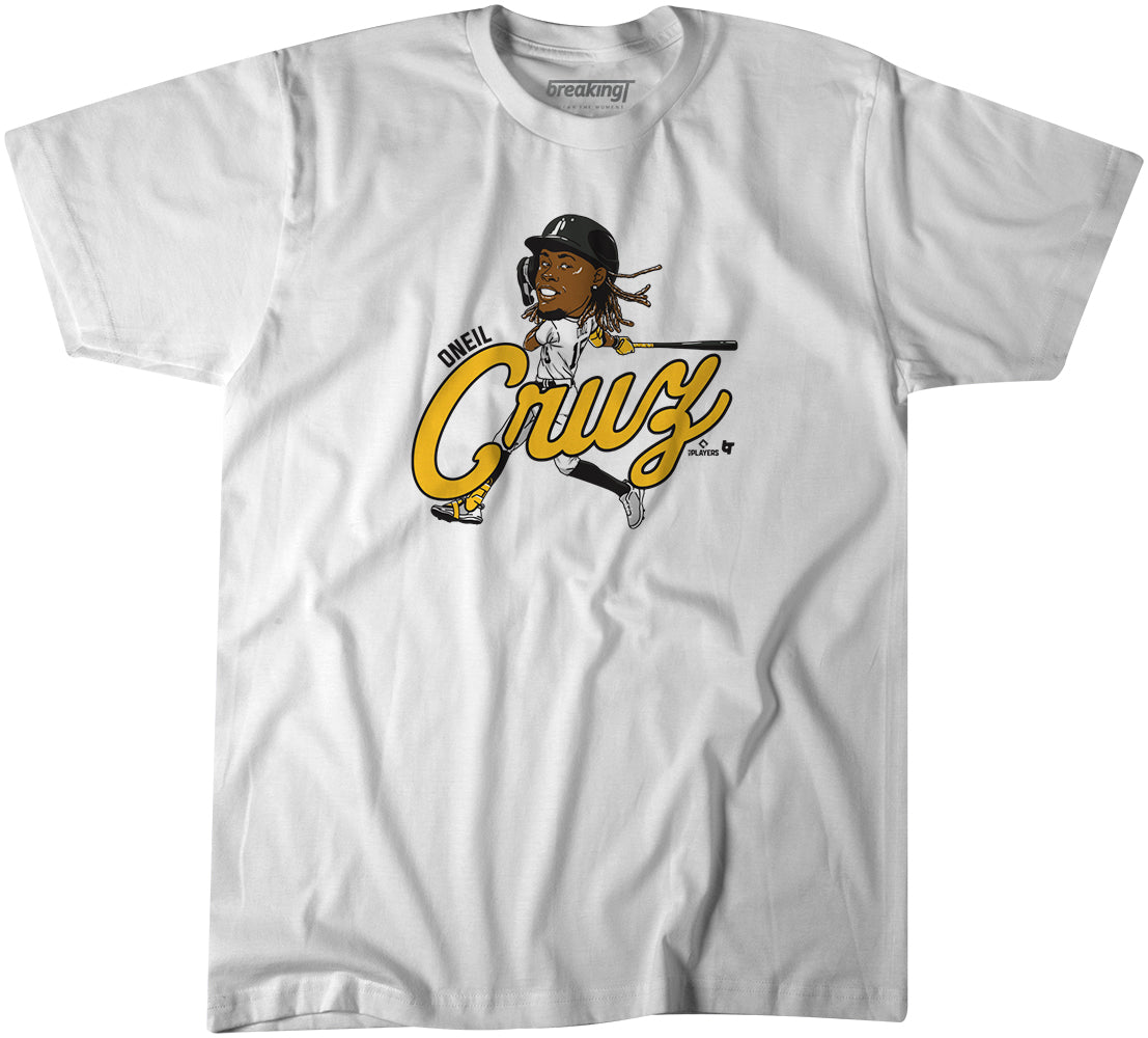 Official oneil Cruz Pittsburgh Cartoon Signature T-Shirt, hoodie