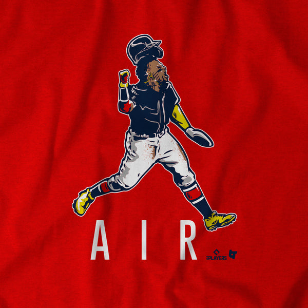 Ronald Acuña Jr: Air Acuña, Women's V-Neck T-Shirt / Medium - MLB - Sports Fan Gear | breakingt