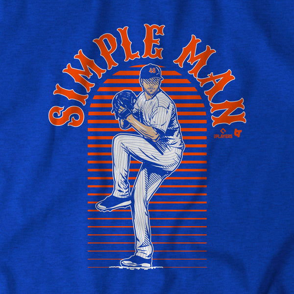 Jacob deGrom: Simple Man Shirt, New York - MLBPA Licensed - BreakingT