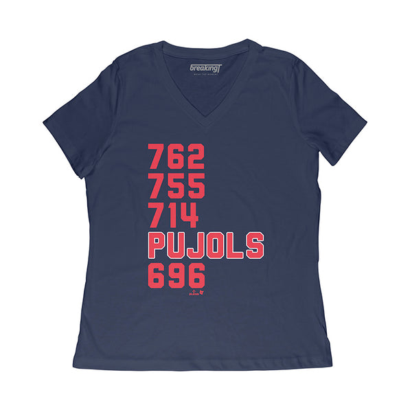 Albert Pujols: 4th All-Time, Adult T-Shirt / 2XL - MLB - Sports Fan Gear | breakingt