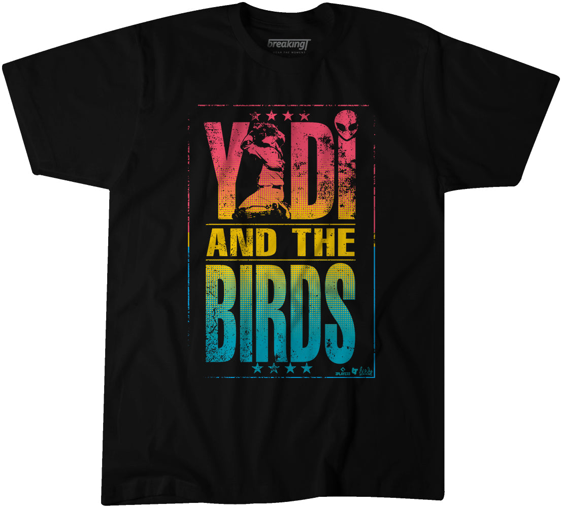 Yadier Molina: Yadi and The Birds, Adult T-Shirt / Large - MLB_cardinalsgifs - Sports Fan Gear | breakingt