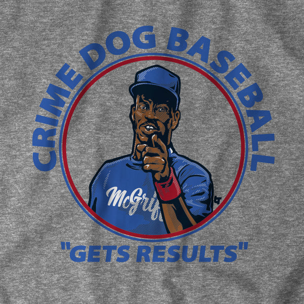 Get your Fred McGriff 'Crime Dog Baseball' shirt from Breaking T now -  Battery Power