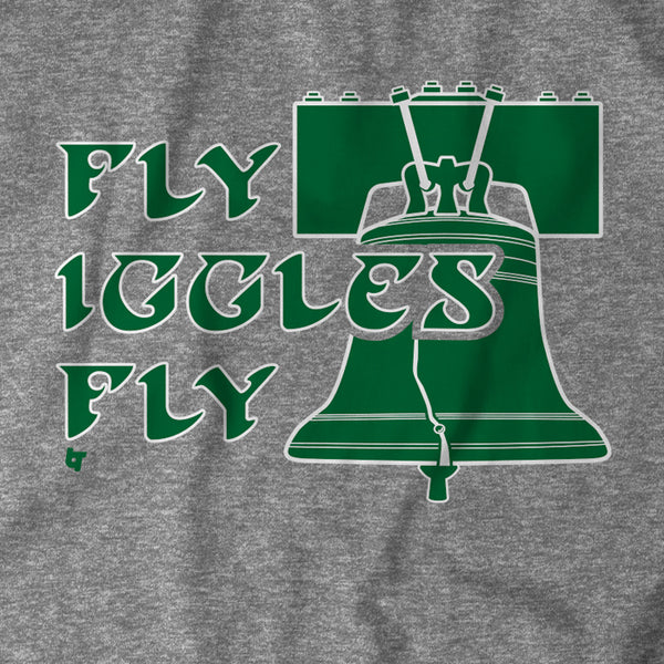 Philly Sports Shirts Eagles Fly Shirt Athletic Heather / M