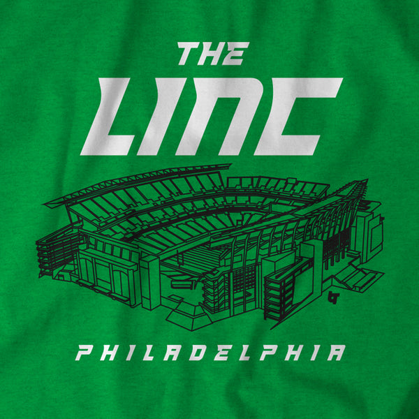 Philadelphia Eagles Kelly Green Stadium Wave Shirt