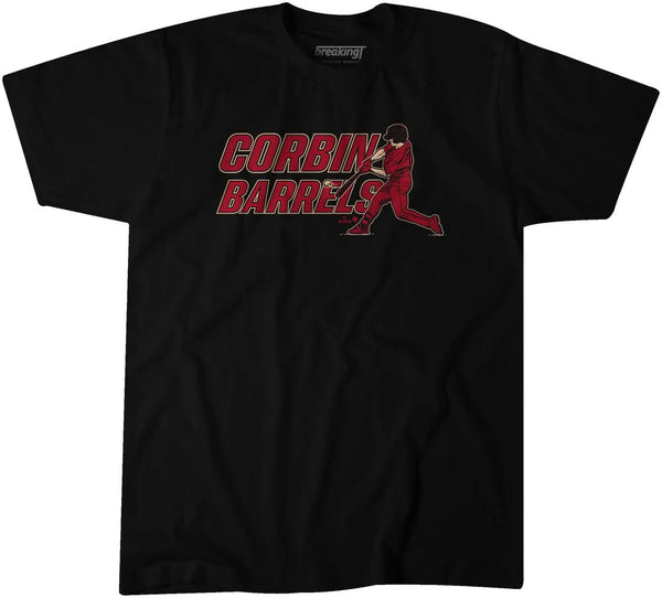 Corbin Carroll: Corbin Barrels Shirt, Arizona - MLBPA - BreakingT