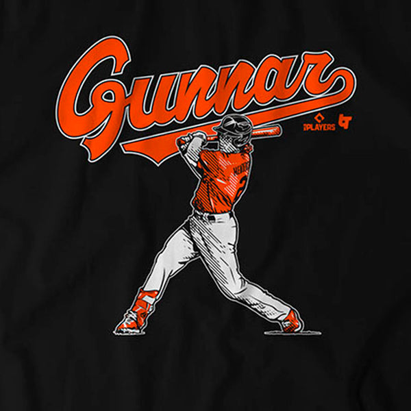 Gunnar Henderson Baltimore the Gunn Show Arc baseball shirt - Limotees