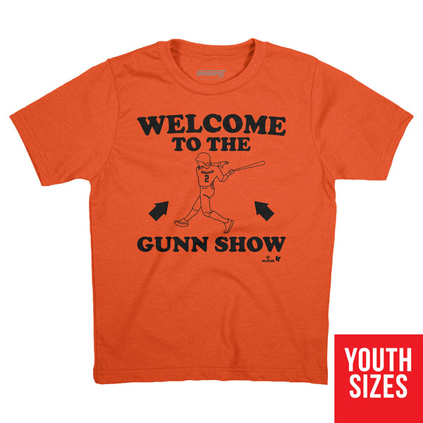 Gunnar Henderson: Welcome to The Gunn Show, Youth T-Shirt / Small - MLB - Sports Fan Gear | breakingt