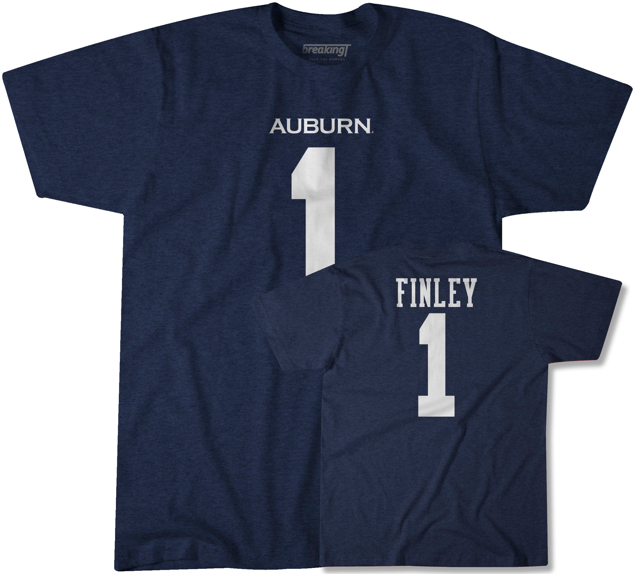 Auburn Football: T.j. Finley 1, Youth T-Shirt / Medium - College Football - Sports Fan Gear | BreakingT