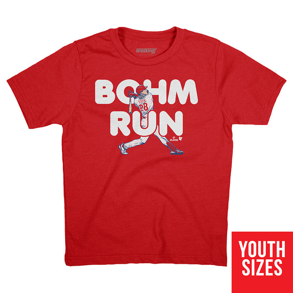 Alec Bohm: Bohm Run, Youth T-Shirt / Small - MLB - Sports Fan Gear | breakingt