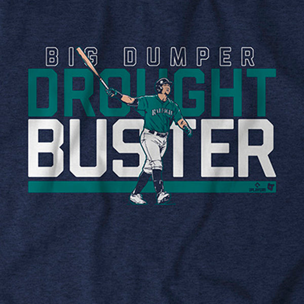 Cal Raleigh: Drought Buster, Women's V-Neck T-Shirt / Medium - MLB - Sports Fan Gear | breakingt