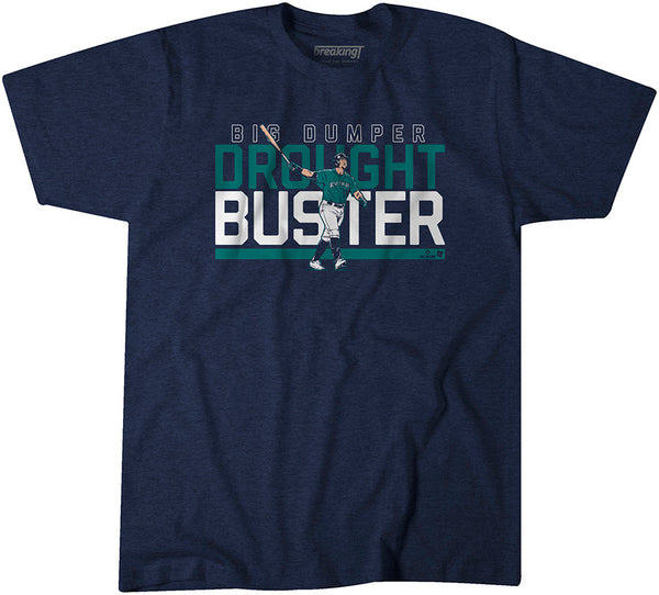 Cal Raleigh: Drought Buster, Adult T-Shirt / Large - MLB - Sports Fan Gear | breakingt