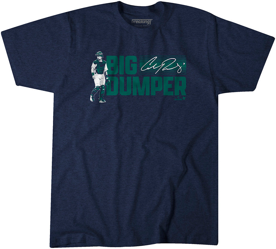 Big Dumper T Shirt Double Sided Seattle Mariners Cal Raleigh Big