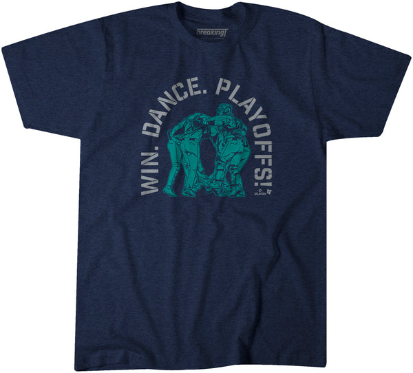Seattle Baseball: Win. Dance. Repeat., Adult T-Shirt / Large - MLB - Sports Fan Gear | breakingt