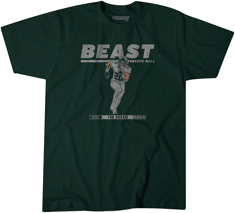 Breece the beast Breece Hall New York Jets shirt, hoodie, sweater, long  sleeve and tank top