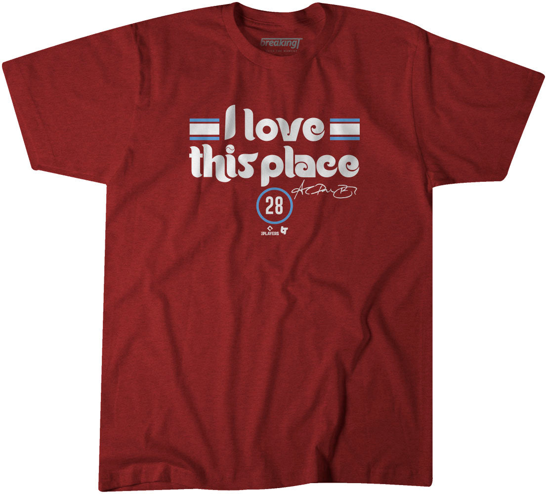 Alec Bohm I Love This Place Shirt, Philly - MLBPA Licensed - BreakingT