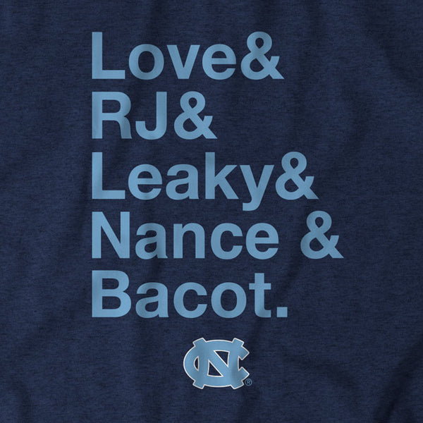 UNC Basketball: Love & RJ & Leaky & Nance & Bacot
