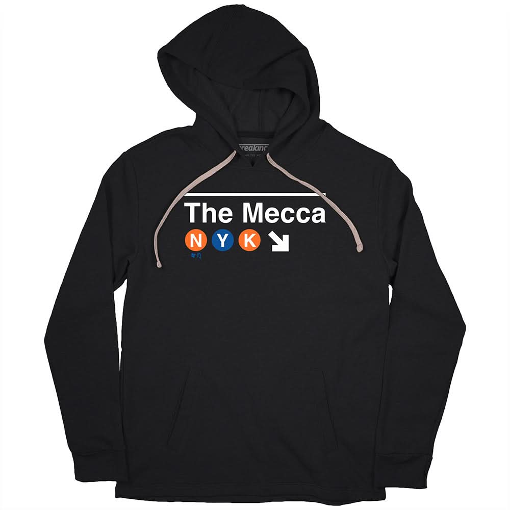 Meccca Sign The Mecca Subway Sign Shirt + Hoodie, NYC - Athlete Logos + BreakingT