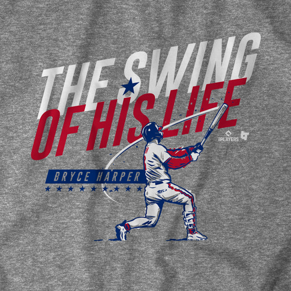 Bryce Harper - Philly Swing - Philadelphia Baseball T-Shirt