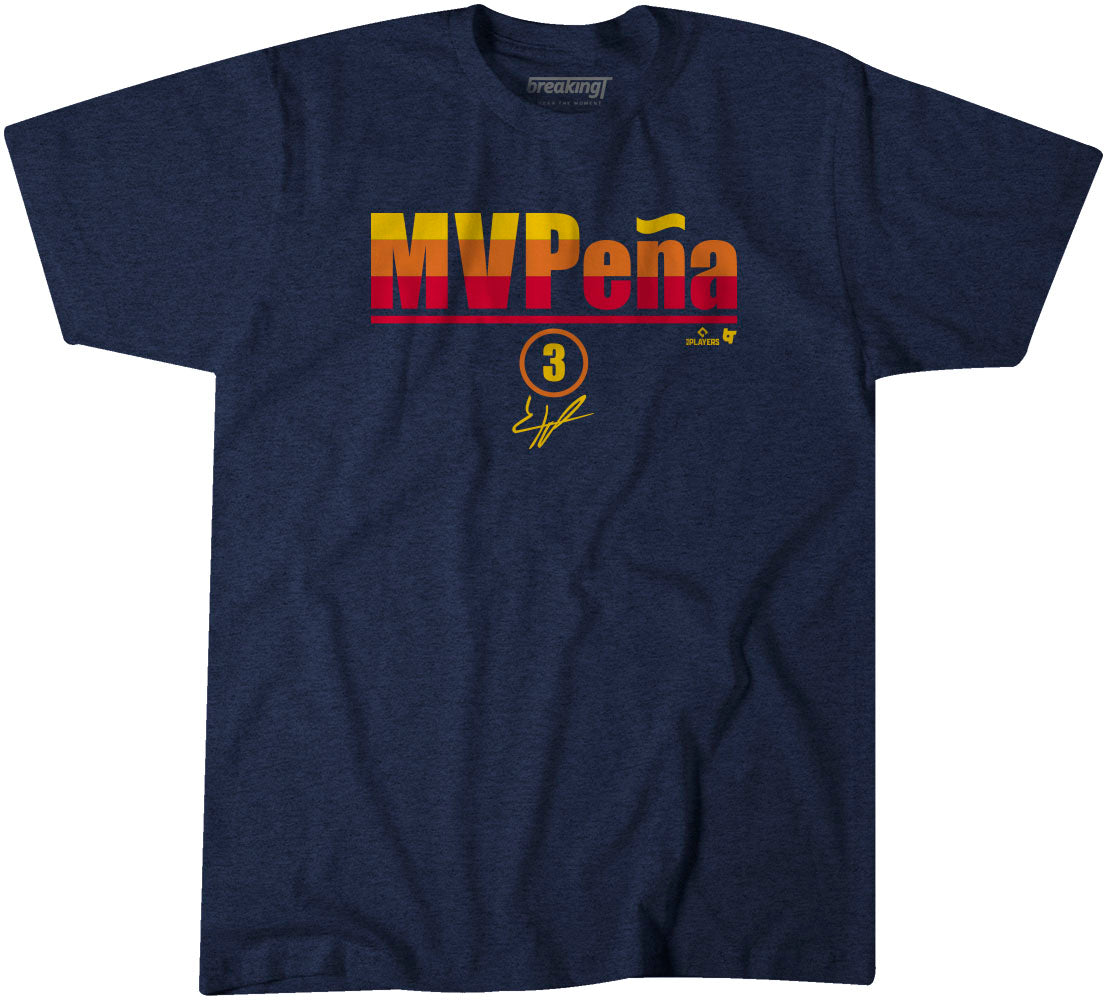 Jeremy Peña: MVPeña, Adult T-Shirt / Small - MLB - Sports Fan Gear | breakingt