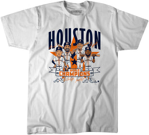 BreakingT Youth Houston Astros Yordan Álvarez Caricature Graphic T-Shirt