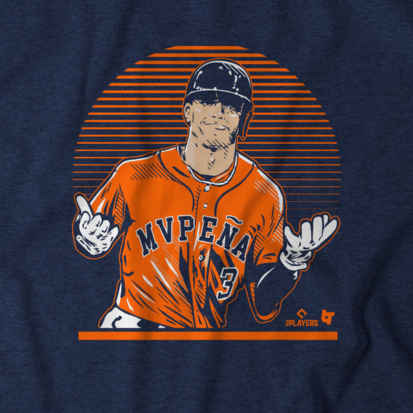Jeremy Peña: mvpeña Shrug, Adult T-Shirt / 3XL - MLB - Sports Fan Gear | breakingt