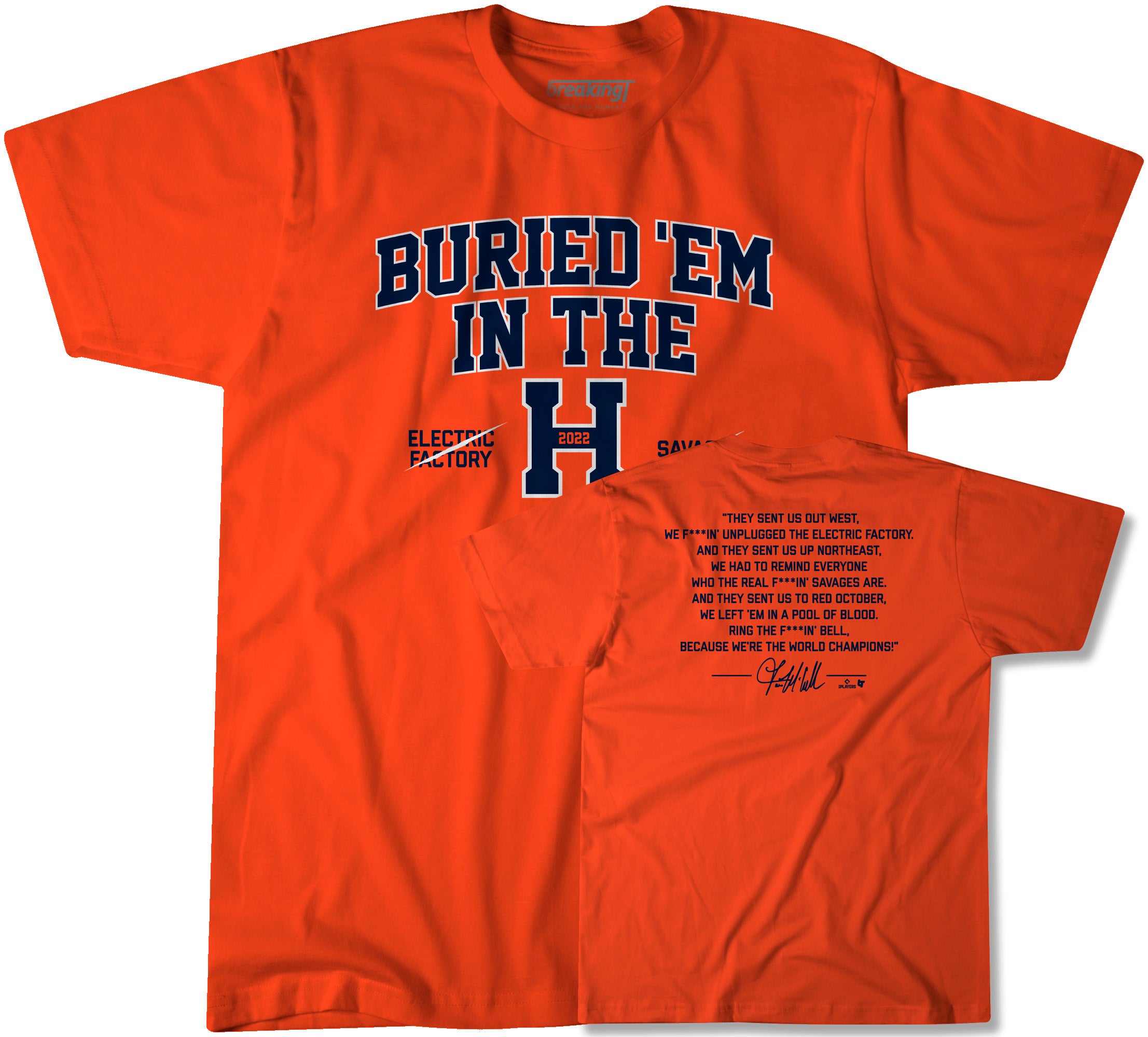Lance McCullers Jr. RBI T-Shirt - Orange - Tshirtsedge