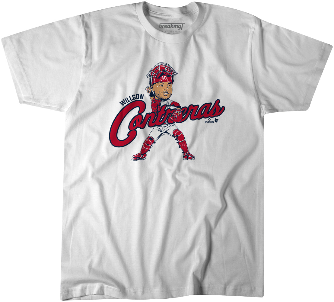 Willson Contreras: Caricature, Adult T-Shirt / Medium - MLB - Sports Fan Gear | breakingt