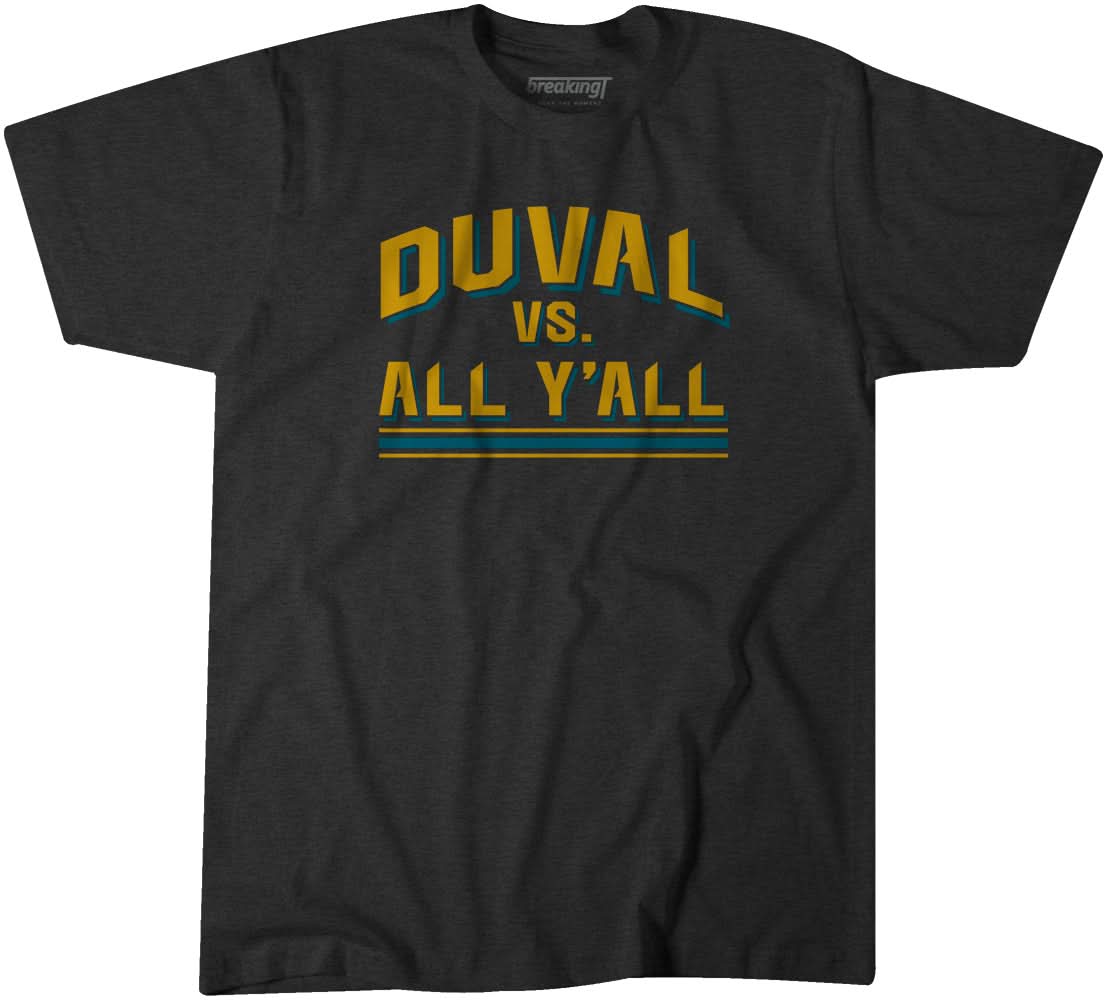 Duval vs. All Y'all T-Shirt | Jacksonville Pro Football