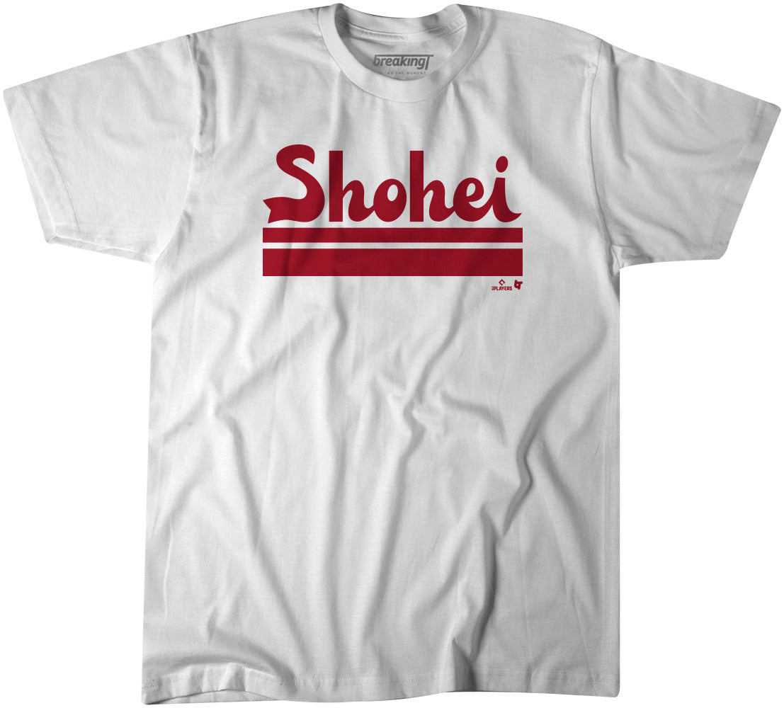 Shohei Ohtani: La Text, Adult T-Shirt / 3XL - MLB - Sports Fan Gear | breakingt