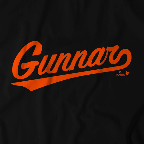 Gunnar Henderson: Baltimore Text, Adult T-Shirt / Large - MLB - Sports Fan Gear | breakingt