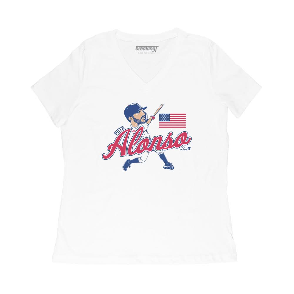 Pete Alonso United States Caricature Shirt - MLBPA Licensed -BreakingT