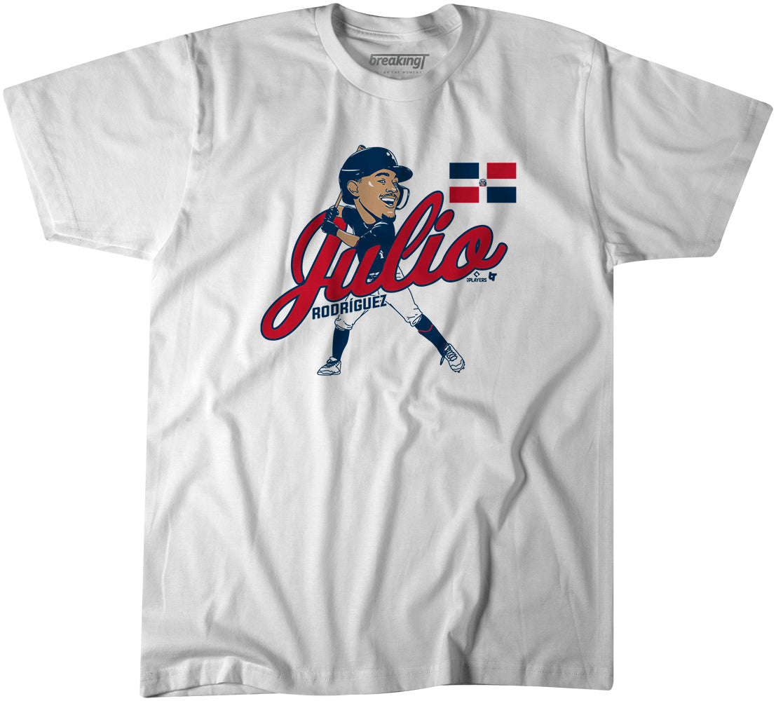 Julio Rodriguez: Dr Caricature, Adult T-Shirt / Medium - MLB - Sports Fan Gear | breakingt
