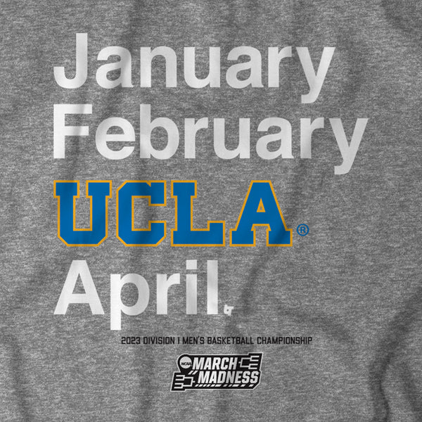 UCLA Basketball: January February UCLA April
