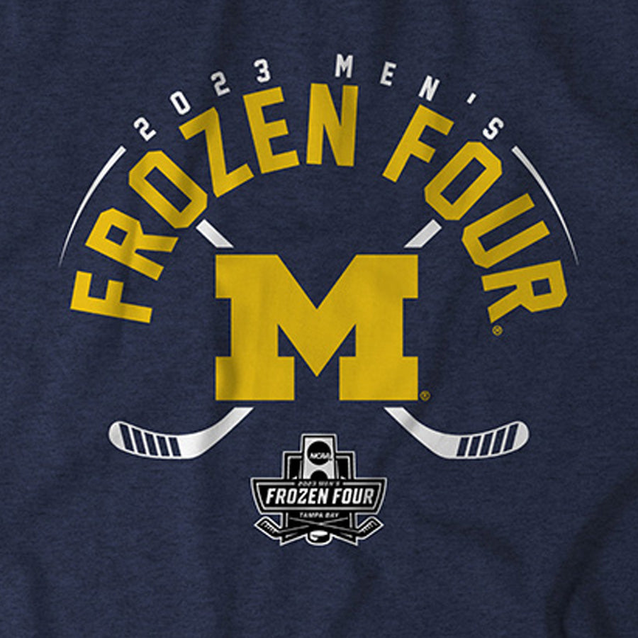 Michigan Hockey Frozen Four Shirt NCAA + UM Licensed BreakingT