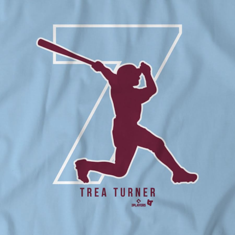 Trea Turner 7: Philadelphia Shirt + Hoodie - MLBPA Licensed -BreakingT