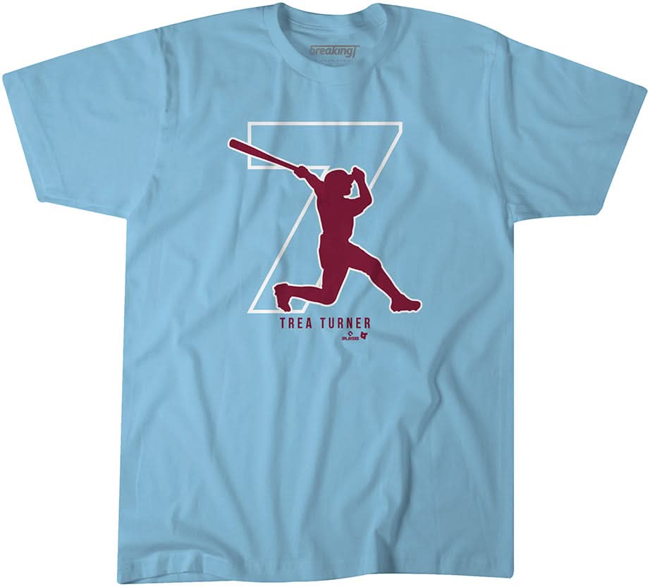 Trea Turner 7: Philadelphia Shirt + Hoodie - MLBPA Licensed -BreakingT