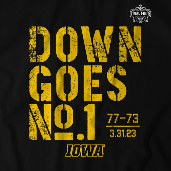 IOWA BASKETBALL: DOWN GOES NO. 1