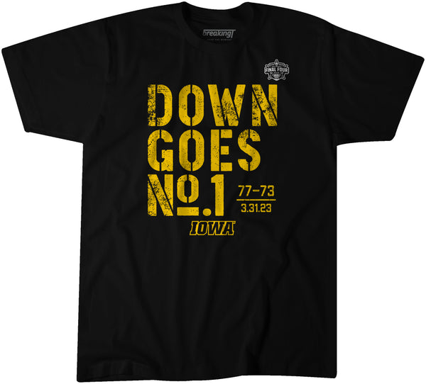 IOWA BASKETBALL: DOWN GOES NO. 1