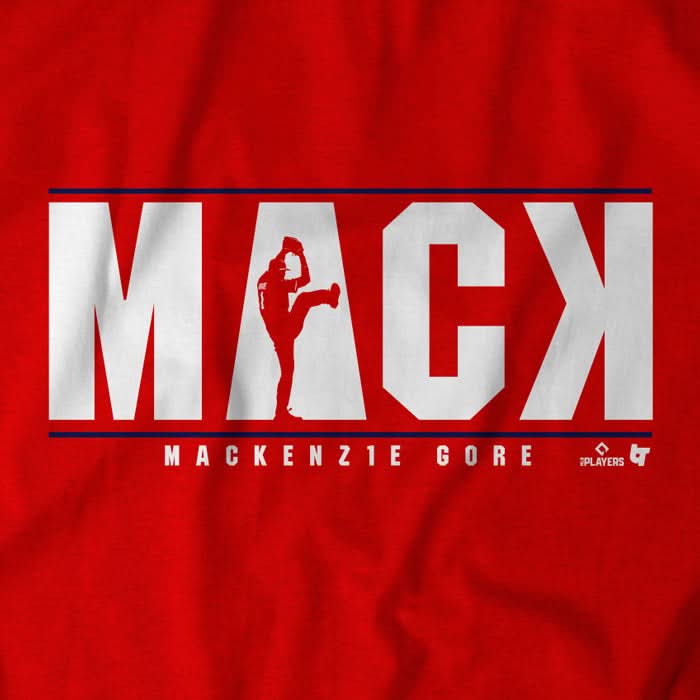MacKenzie Gore: MacK Shirt, Washington DC - MLBPA Licensed - BreakingT