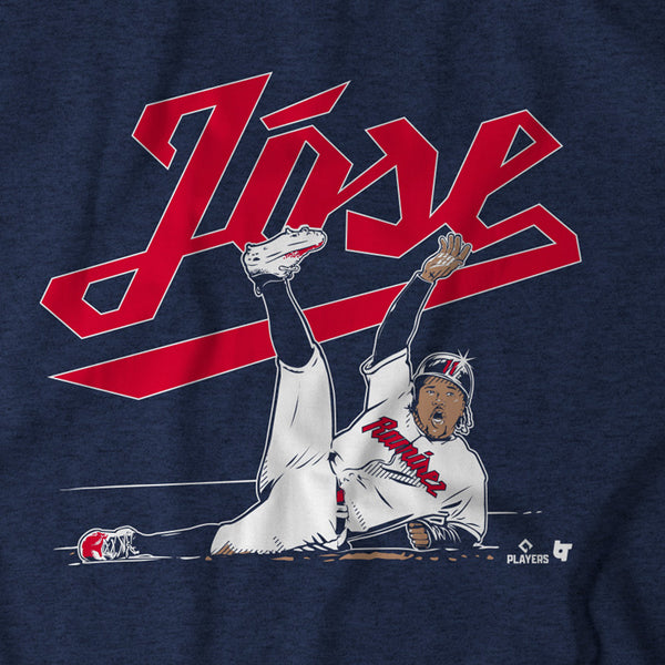 José Ramírez Slide, Youth T-Shirt / Large - MLB - Sports Fan Gear | breakingt