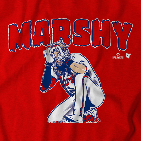 Brandon Marsh: Marshy, Women's V-Neck T-Shirt / Medium - MLB - Sports Fan Gear | breakingt