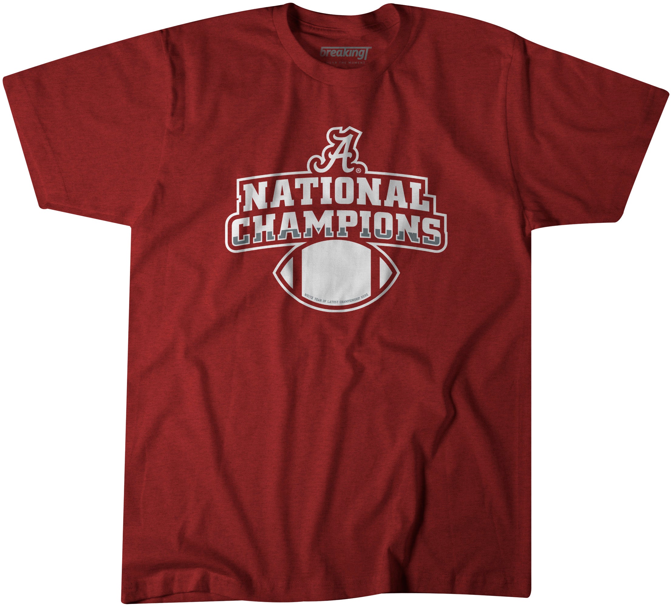 Alabama football national championship hot sale shirts