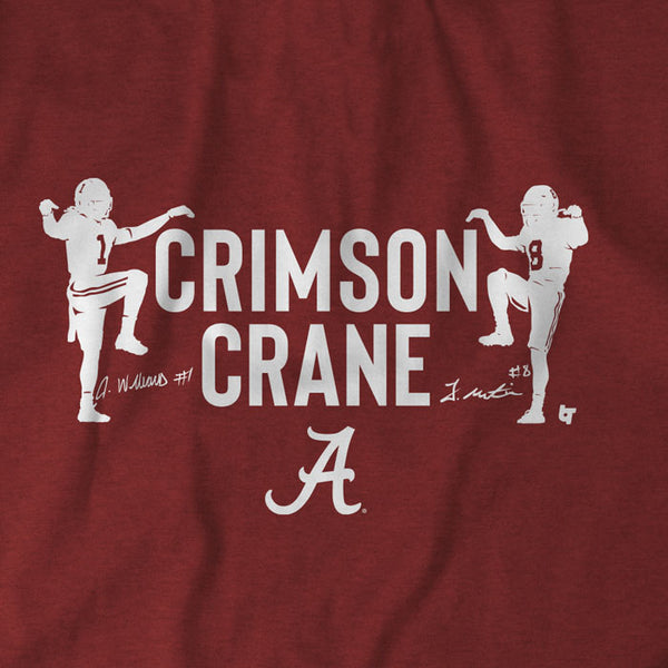 Alabama: Jameson Williams and John Metchie III Crimson Crane