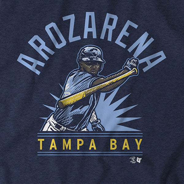 Randy Arozarena Shirt, Tampa Bay Baseball - MLBPA Licensed - BreakingT