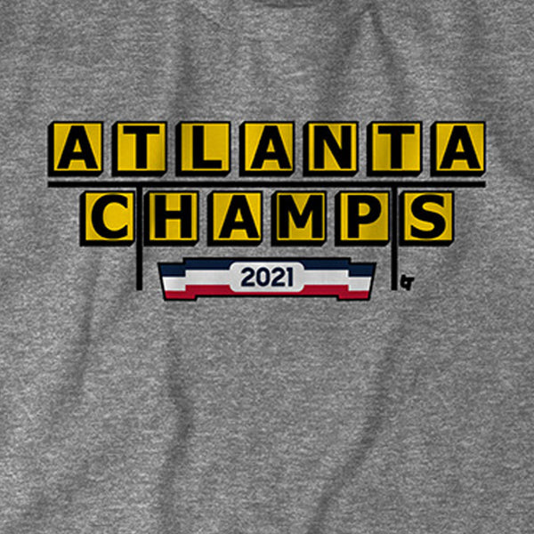  Atlanta Baseball 2021 Champions Shirt (Cotton, Small, Heather  Gray) - Atlanta Baseball 2021 Champions WHT : Sports & Outdoors