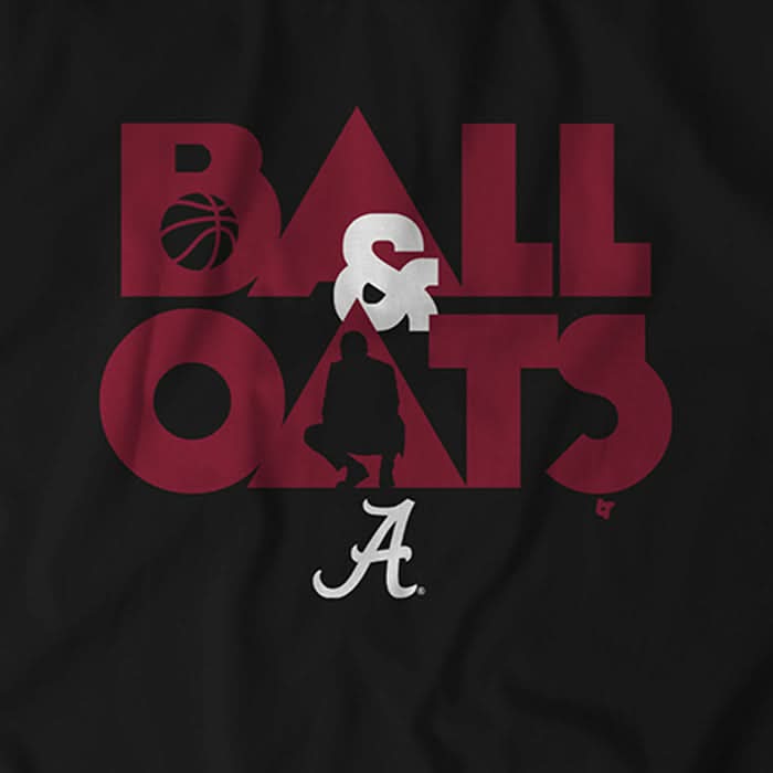 Alabama Basketball: Ball & Oats Adult T-Shirt